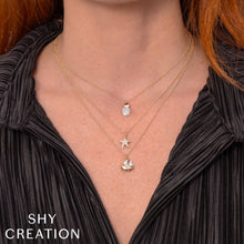 Shy Creation 0.15Ct Diamond Starfish Necklace SC55027421