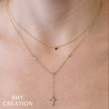 Shy Creation 0.05Ct Ruby Bezel Necklace SC55026482