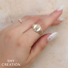 Shy Creation 0.20Ct Diamond Pyramid Geo Cut Ring SC55026845