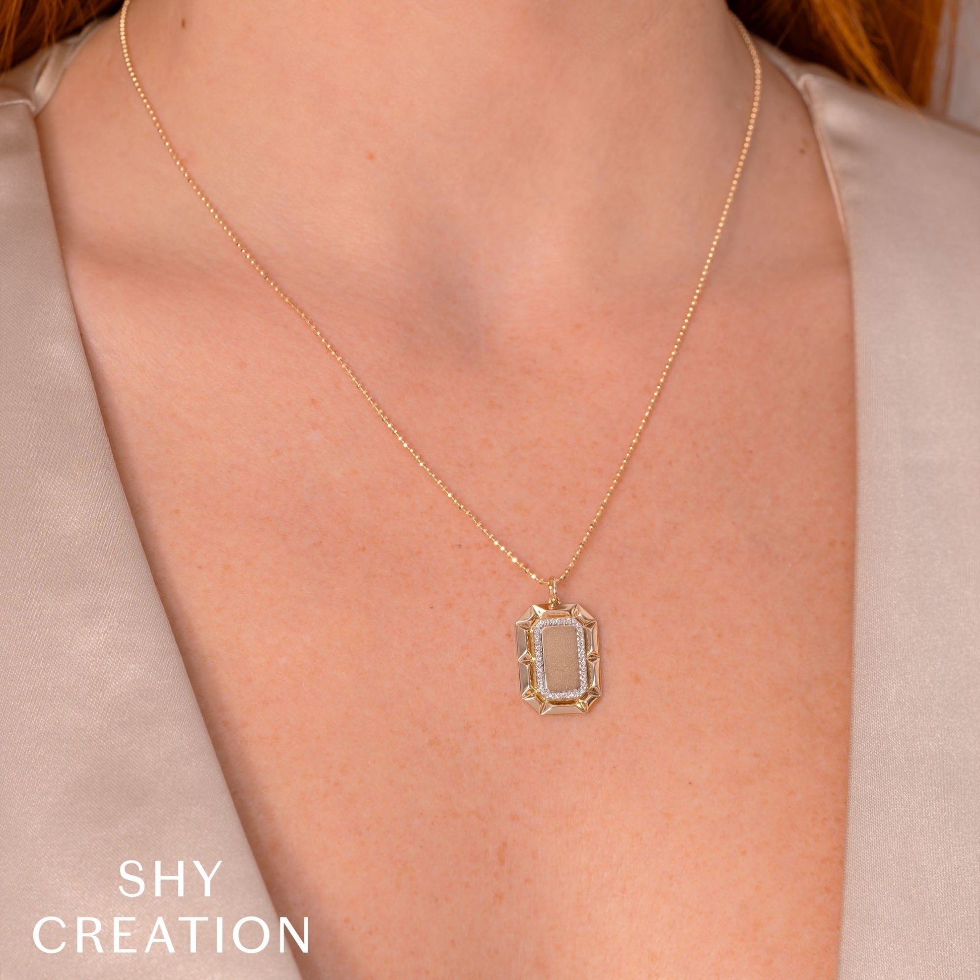 shy-creation-0-09ct-diamond-matte-faceted-ball-chain-necklace-sc55028247rd