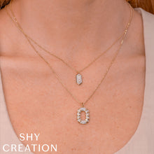 Shy Creation 0.13Ct Diamond Baguette Necklace SC55028347RD