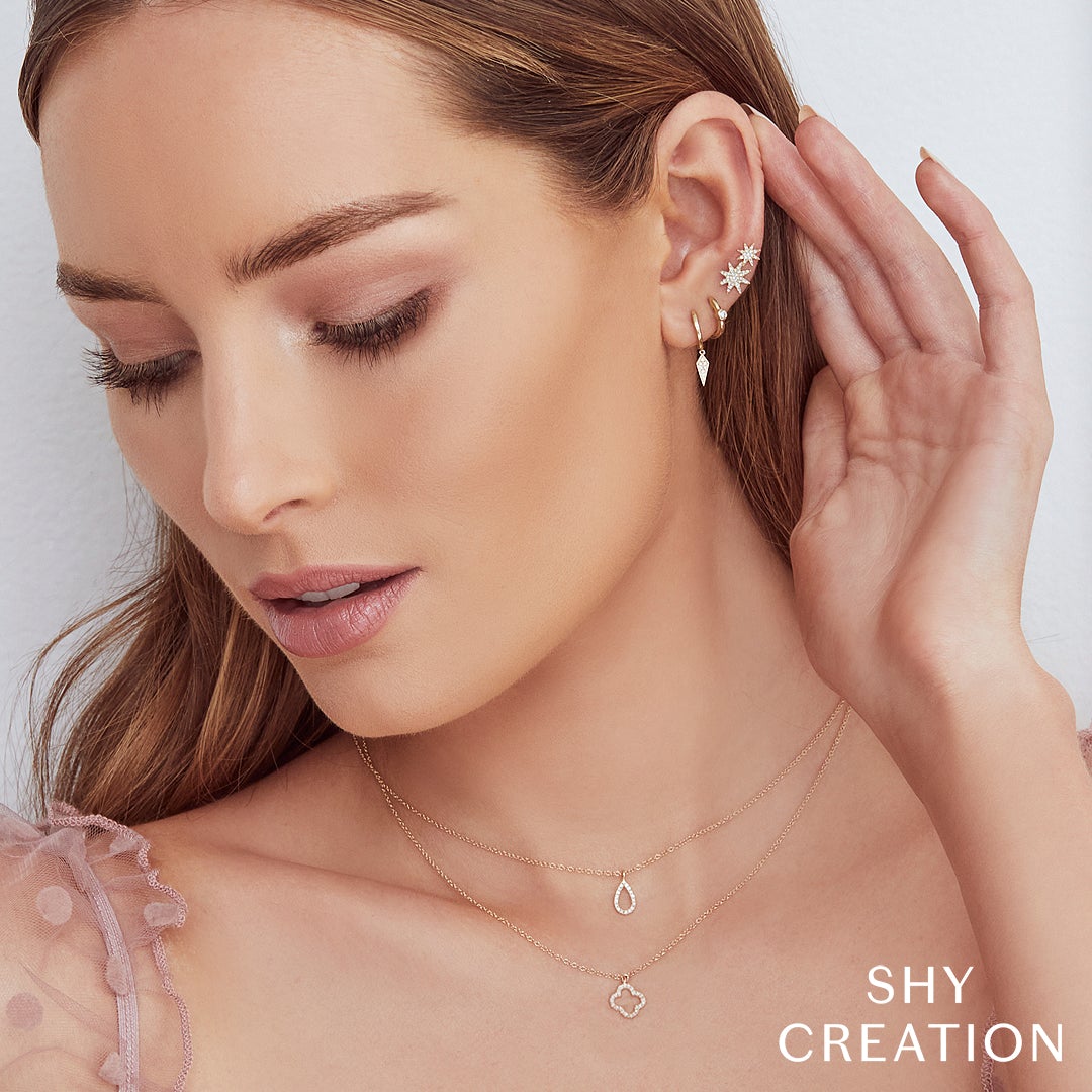 shy-creation-0-08ct-diamond-clover-necklace-sc55019618