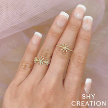 Shy Creation 0.18Ct Diamond Flower Ring SC55020269