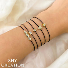 Shy Creation 0.06Ct Diamond Starburst String Bracelet SC55020574