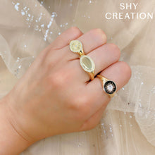 Shy Creation 0.06Ct Diamond Signet Ring SC55021900