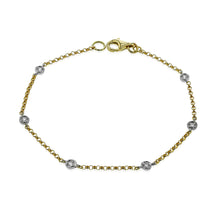 Bracelet in 14k Gold with Diamonds ZB122