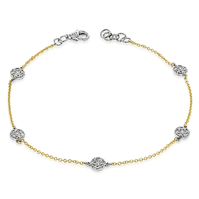 Bracelet in 14k Gold with Diamonds ZB826