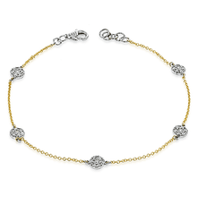Bracelet in 14k Gold with Diamonds ZB826