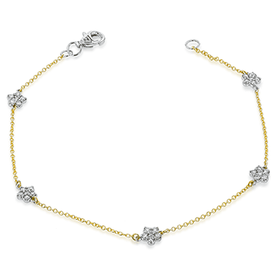 Bracelet in 14k Gold with Diamonds ZB827