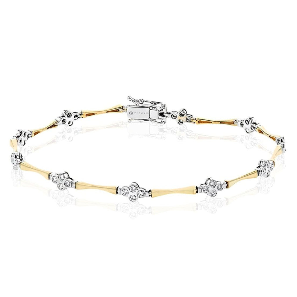 Bracelet in 14k Gold with Diamonds ZB838