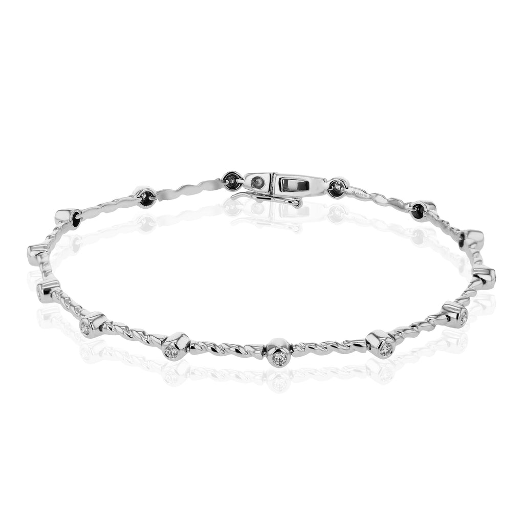 Bracelet in 14k Gold with Diamonds ZB849