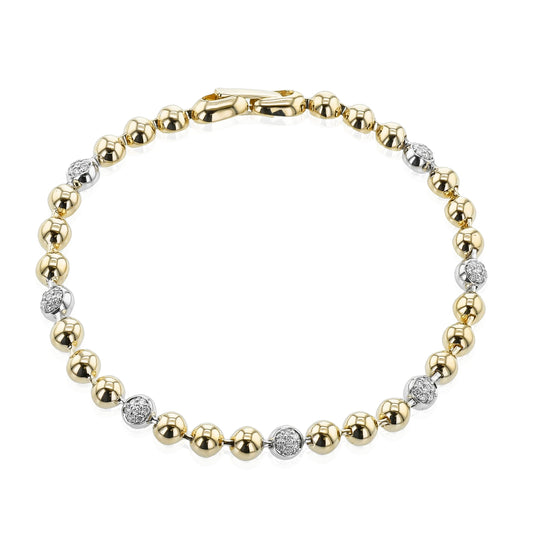 Bracelet in 14k Gold with Diamonds ZB863