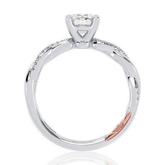 A.Jaffe Engagement Rings Twisted Shank Diamond Engagement Ring MECRD2544/85