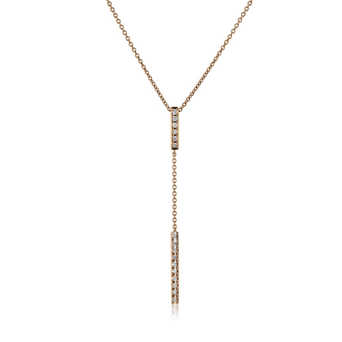 Lariat Pendant in 14k Gold with Diamonds ZP1004