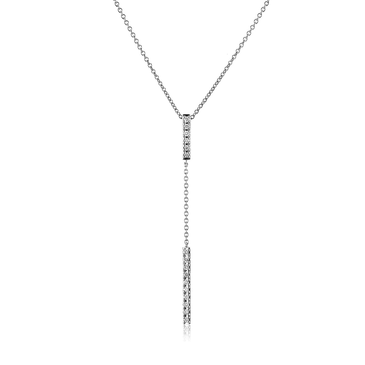Lariat Pendant in 14k Gold with Diamonds ZP1004