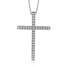 Cross Pendant in 14k Gold with Diamonds ZP194