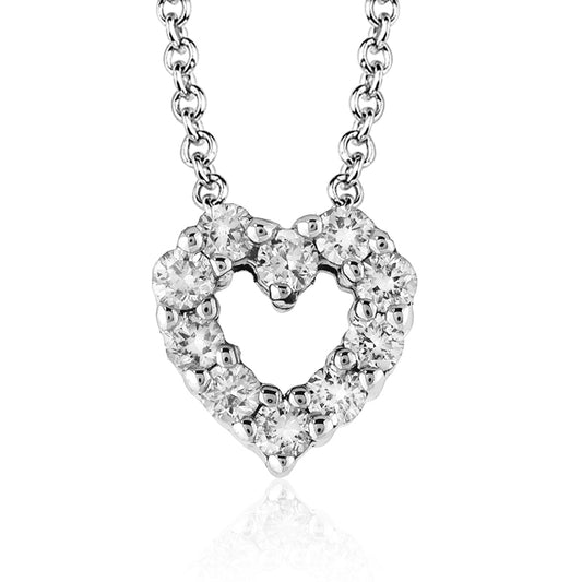 Heart Pendant in 14k Gold with Diamonds ZP262