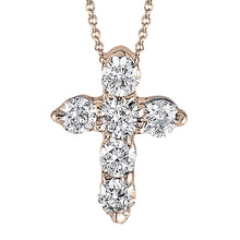 Cross Pendant in 14k Gold with Diamonds ZP263