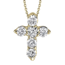 Cross Pendant in 14k Gold with Diamonds ZP263