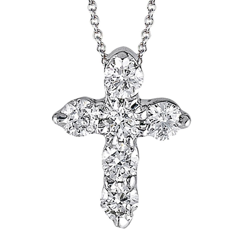 Cross Pendant in 14k Gold with Diamonds ZP263