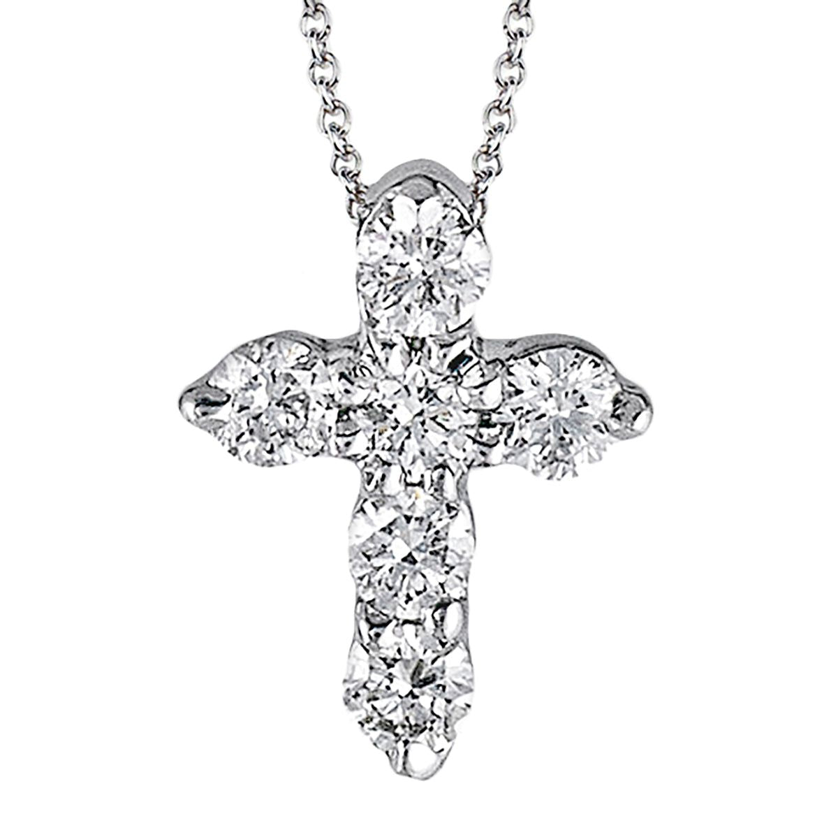 Cross Pendant in 14k Gold with Diamonds ZP263