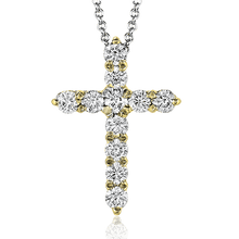 Cross Pendant in 14k Gold with Diamonds ZP290
