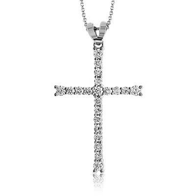 Cross Pendant in 14k Gold with Diamonds ZP766