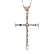 Cross Pendant in 14k Gold with Diamonds ZP766