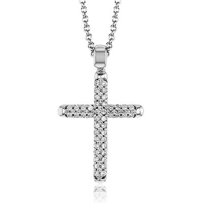 Cross Pendant in 14k Gold with Diamonds ZP800