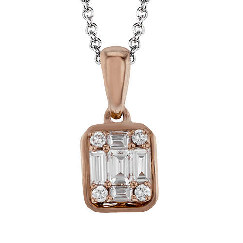 Pendant in 14k Gold with Diamonds ZP817