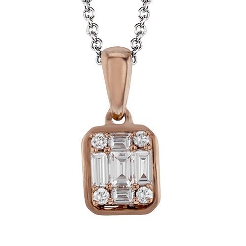 Pendant in 14k Gold with Diamonds ZP817