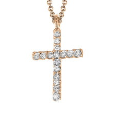 Cross Pendant in 14k Gold with Diamonds ZP862