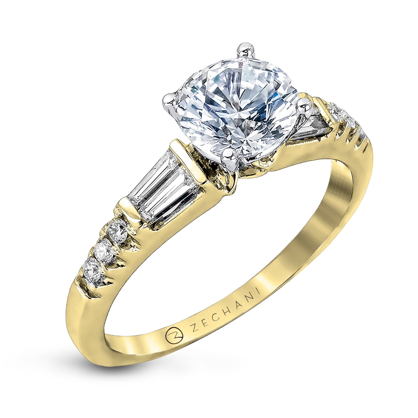 Engagement Ring in 14k Gold with Diamonds ZR1032
