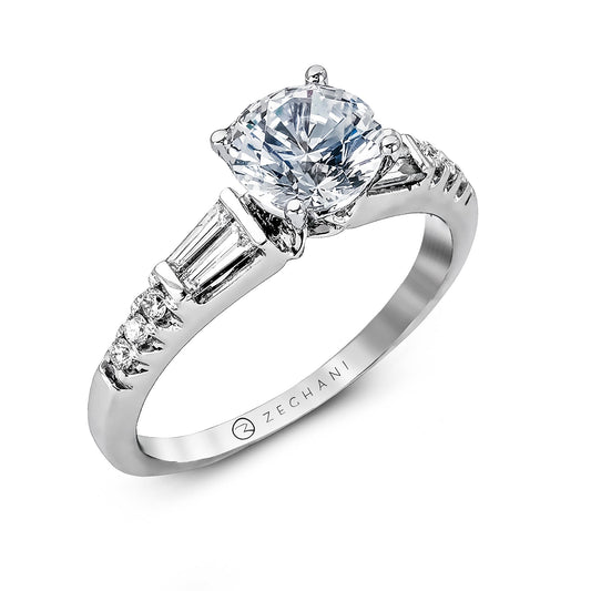 Engagement Ring in 14k Gold with Diamonds ZR1032
