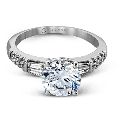 Engagement Ring in 14k Gold with Diamonds ZR1032