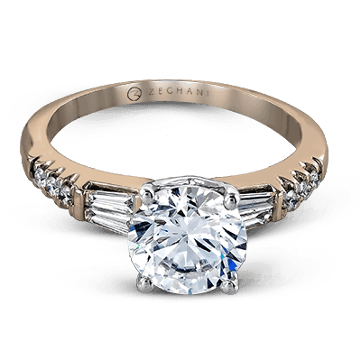 Engagement Ring in 14k Gold with Diamonds ZR1032