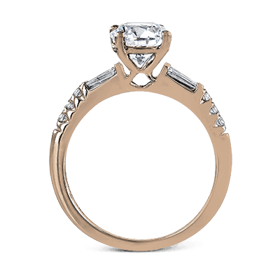 Engagement Ring in 14k Gold with Diamonds ZR1032