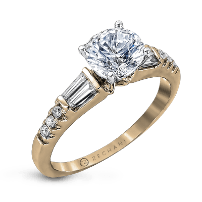 Engagement Ring in 14k Gold with Diamonds ZR1032