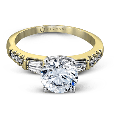 Engagement Ring in 14k Gold with Diamonds ZR1032