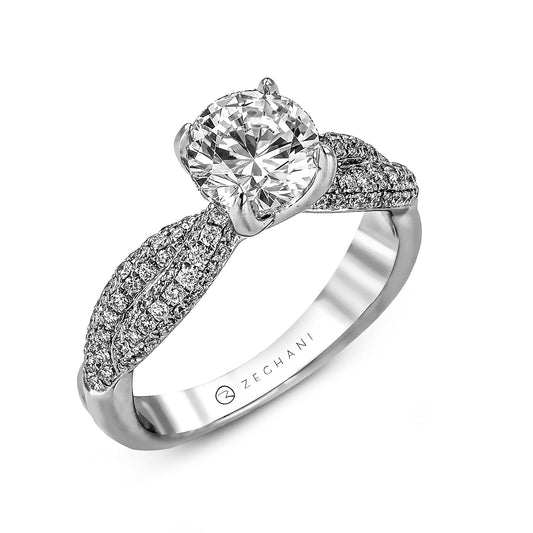 Engagement Ring in 14k Gold with Diamonds ZR1035