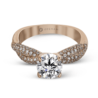 Engagement Ring in 14k Gold with Diamonds ZR1035