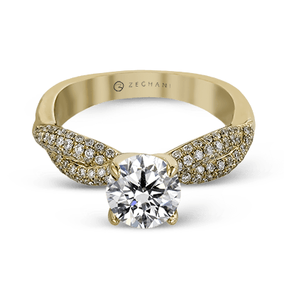Engagement Ring in 14k Gold with Diamonds ZR1035