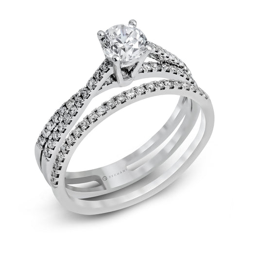 Wedding Set in 14k Gold with Diamonds ZR1106