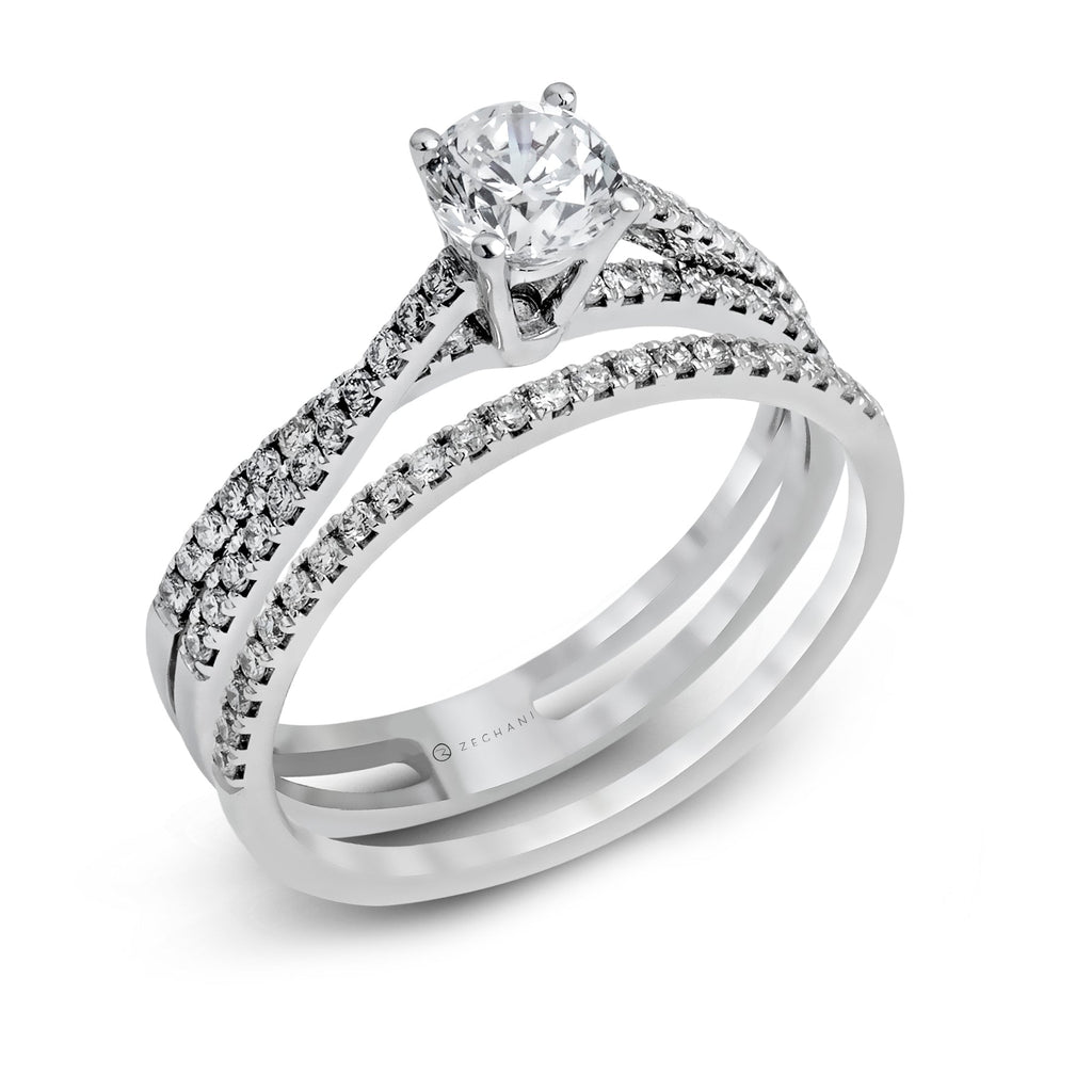 Wedding Set in 14k Gold with Diamonds ZR1106