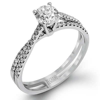 Wedding Set in 14k Gold with Diamonds ZR1106