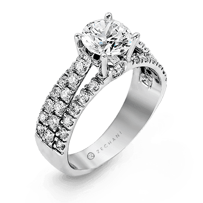 Engagement Ring in 14k Gold with Diamonds ZR120