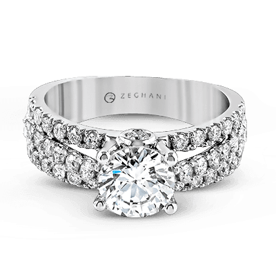 Engagement Ring in 14k Gold with Diamonds ZR120