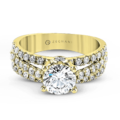 Engagement Ring in 14k Gold with Diamonds ZR120
