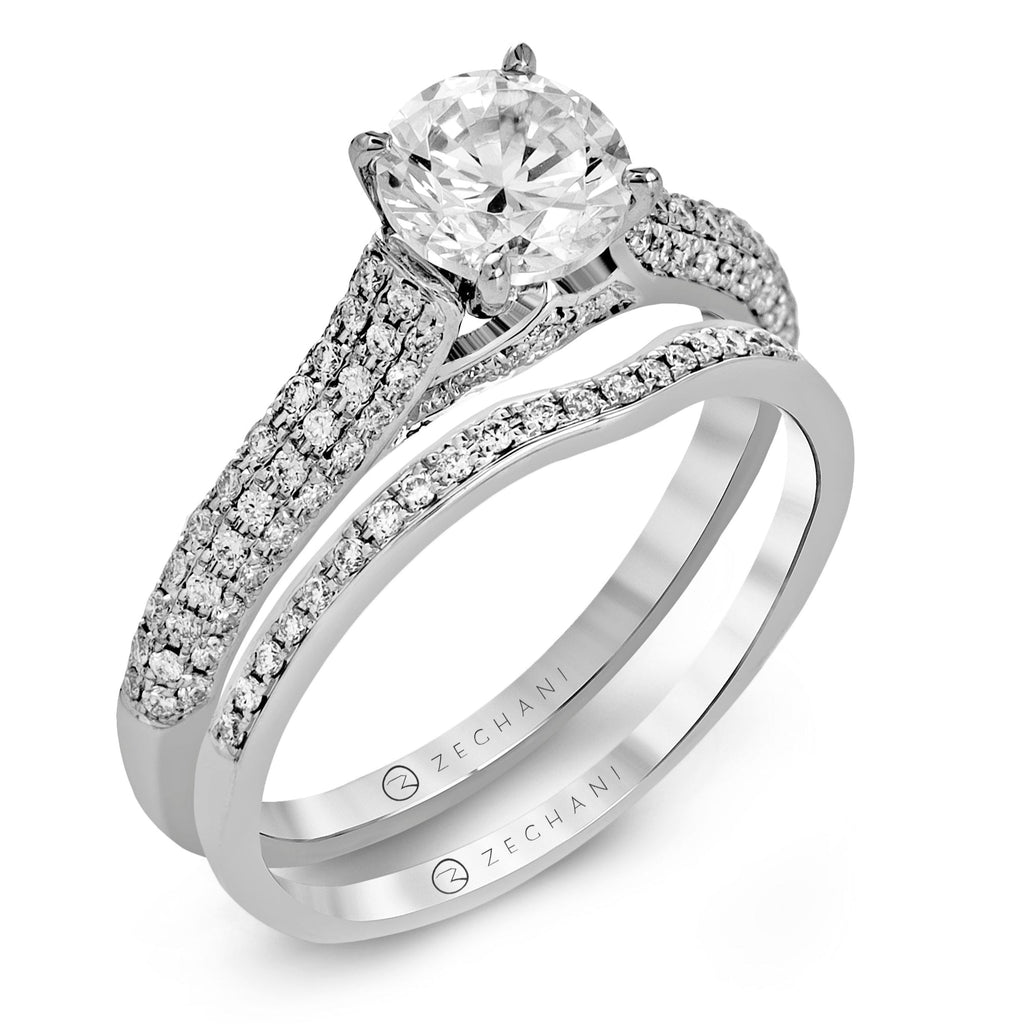 Wedding Set in 14k Gold with Diamonds ZR1223