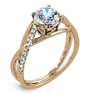 Engagement Ring in 14k Gold with Diamonds ZR1378